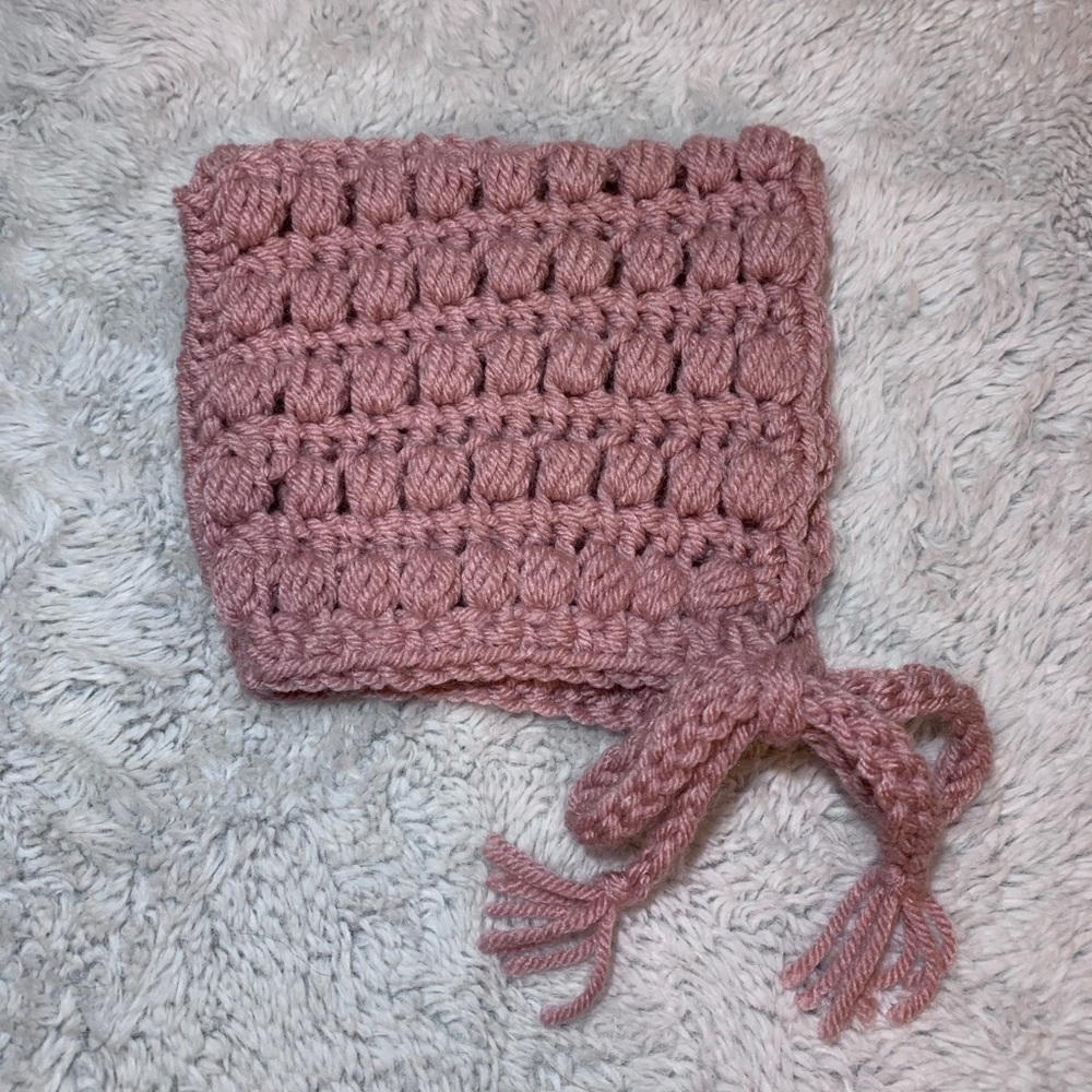 Newborn pixie bonnet